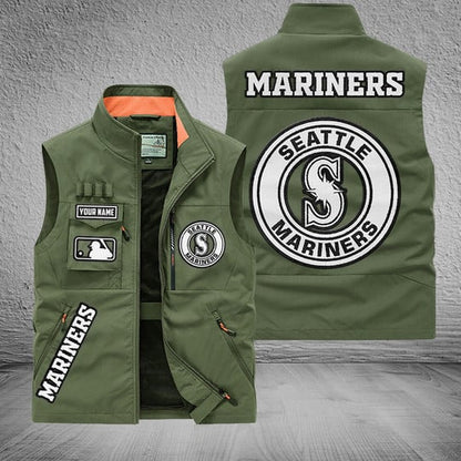 LIMITED EDITION - NEW CUSTOMIZED MLB14 SMS SEATTLE MARINERS SLEEVELESS VEST