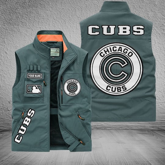 LIMITED EDITION - NEW CUSTOMIZED MLB04 CCS CHICAGO CUBS SLEEVELESS VEST