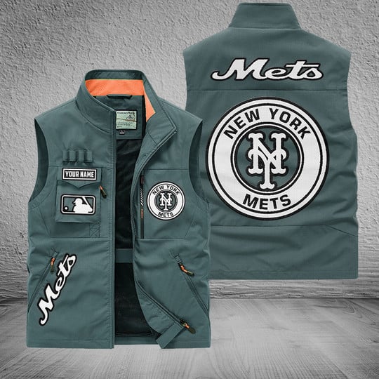 LIMITED EDITION - NEW CUSTOMIZED MLB17 NYM NEW YORK METS SLEEVELESS VEST