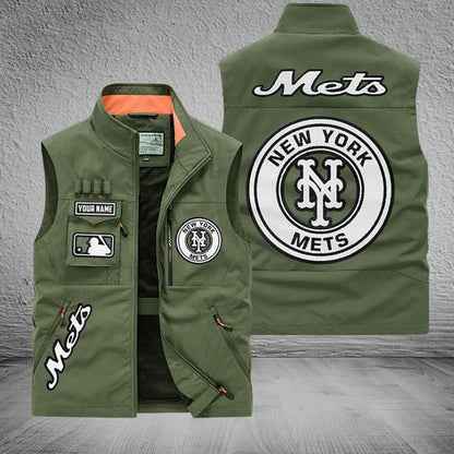 LIMITED EDITION - NEW CUSTOMIZED MLB17 NYM NEW YORK METS SLEEVELESS VEST