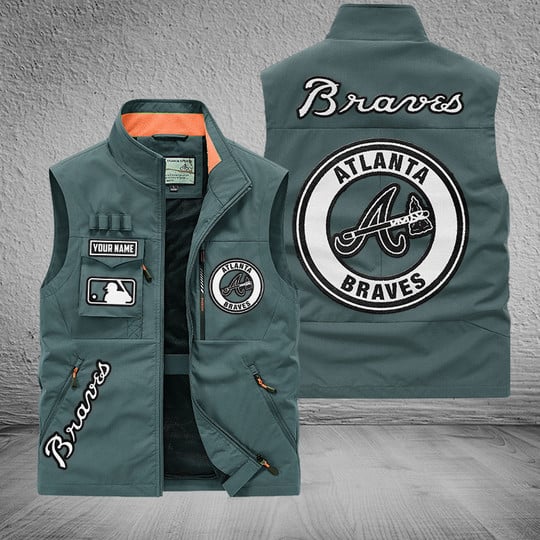 LIMITED EDITION - NEW CUSTOMIZED MLB09 ABS ATLANTA BRAVES SLEEVELESS VEST