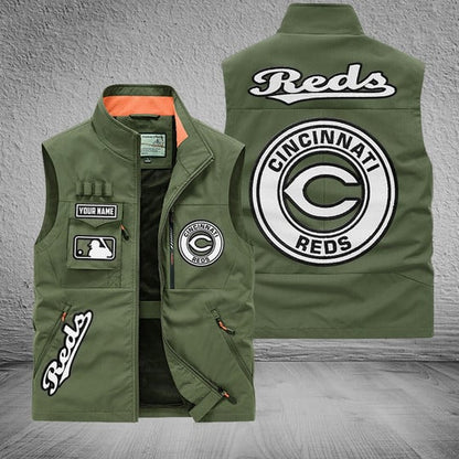 LIMITED EDITION - NEW CUSTOMIZED MLB05 CRS CINCINNATI REDS SLEEVELESS VEST