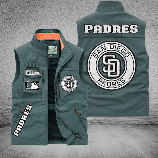 LIMITED EDITION - NEW CUSTOMIZED MLB18 SDP SAN DIEGO PADRES SLEEVELESS VEST