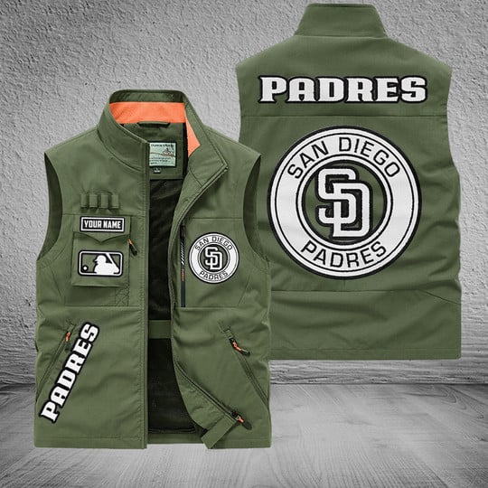 LIMITED EDITION - NEW CUSTOMIZED MLB18 SDP SAN DIEGO PADRES SLEEVELESS VEST