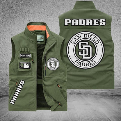 LIMITED EDITION - NEW CUSTOMIZED MLB18 SDP SAN DIEGO PADRES SLEEVELESS VEST