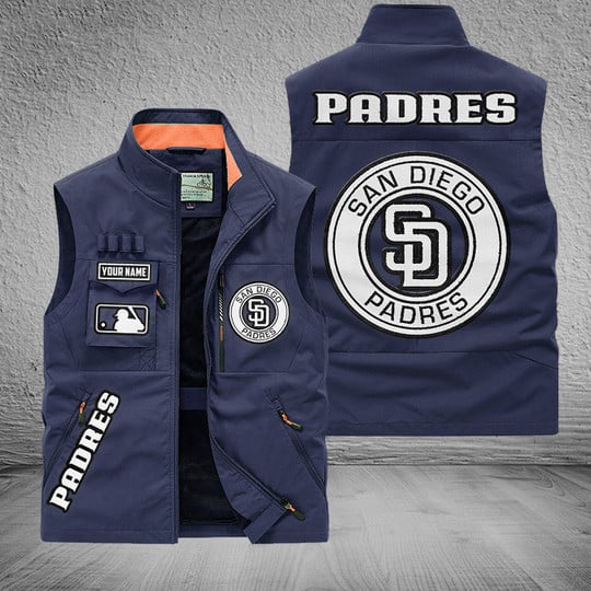LIMITED EDITION - NEW CUSTOMIZED MLB18 SDP SAN DIEGO PADRES SLEEVELESS VEST