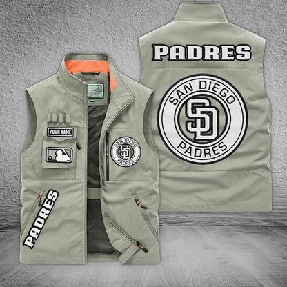 LIMITED EDITION - NEW CUSTOMIZED MLB18 SDP SAN DIEGO PADRES SLEEVELESS VEST