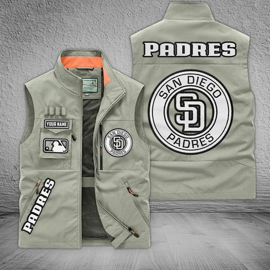 LIMITED EDITION - NEW CUSTOMIZED MLB18 SDP SAN DIEGO PADRES SLEEVELESS VEST