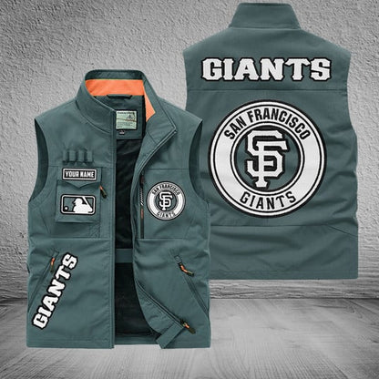 LIMITED EDITION - NEW CUSTOMIZED MLB06 SFG SAN FRANCISCO GIANTS SLEEVELESS VEST