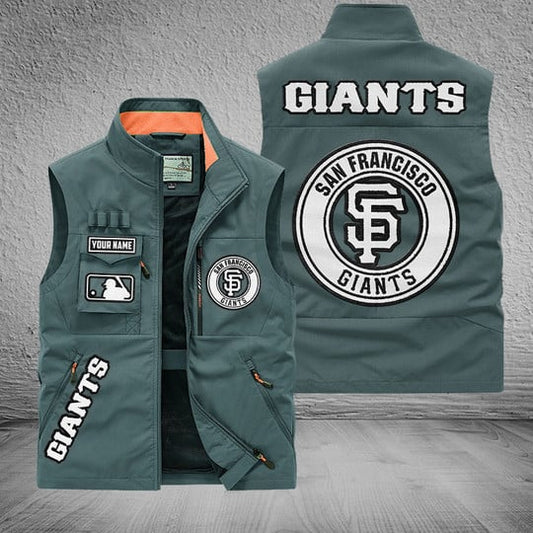 LIMITED EDITION - NEW CUSTOMIZED MLB06 SFG SAN FRANCISCO GIANTS SLEEVELESS VEST