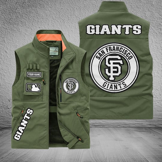 LIMITED EDITION - NEW CUSTOMIZED MLB06 SFG SAN FRANCISCO GIANTS SLEEVELESS VEST