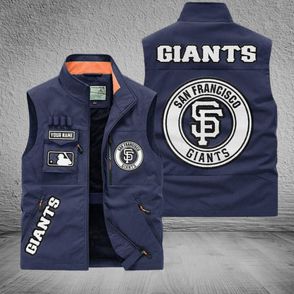 LIMITED EDITION - NEW CUSTOMIZED MLB06 SFG SAN FRANCISCO GIANTS SLEEVELESS VEST