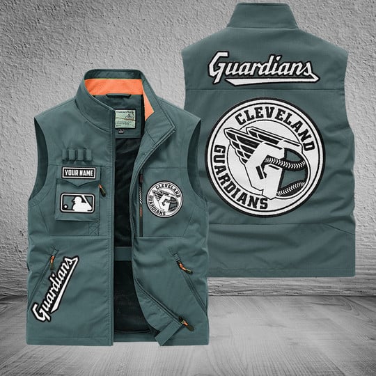 LIMITED EDITION - NEW CUSTOMIZED MLB13 CGS CLEVELAND GUARDIANS SLEEVELESS VEST
