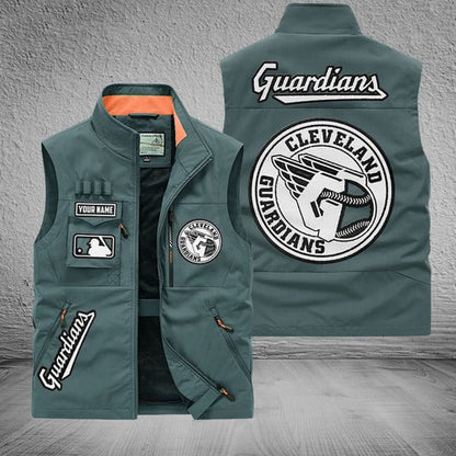 LIMITED EDITION - NEW CUSTOMIZED MLB13 CGS CLEVELAND GUARDIANS SLEEVELESS VEST