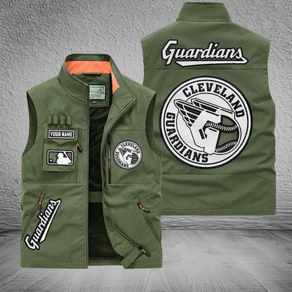 LIMITED EDITION - NEW CUSTOMIZED MLB13 CGS CLEVELAND GUARDIANS SLEEVELESS VEST