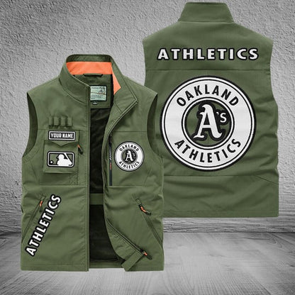 LIMITED EDITION - NEW CUSTOMIZED MLB23 OAS OAKLAND ATHLETICS SLEEVELESS VEST