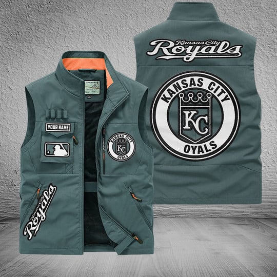 LIMITED EDITION - NEW CUSTOMIZED MLB19 KCR KANSAS CITY ROYALS SLEEVELESS VEST