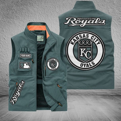 LIMITED EDITION - NEW CUSTOMIZED MLB19 KCR KANSAS CITY ROYALS SLEEVELESS VEST