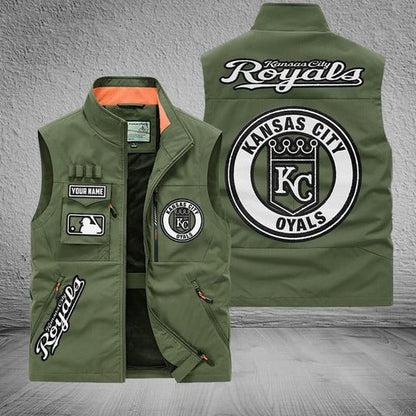 LIMITED EDITION - NEW CUSTOMIZED MLB19 KCR KANSAS CITY ROYALS SLEEVELESS VEST