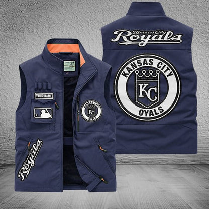 LIMITED EDITION - NEW CUSTOMIZED MLB19 KCR KANSAS CITY ROYALS SLEEVELESS VEST