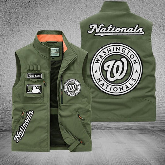 LIMITED EDITION - NEW CUSTOMIZED MLB28 WNS WASHINGTON NATIONALS SLEEVELESS VEST