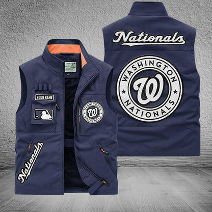 LIMITED EDITION - NEW CUSTOMIZED MLB28 WNS WASHINGTON NATIONALS SLEEVELESS VEST