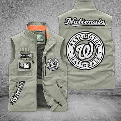 LIMITED EDITION - NEW CUSTOMIZED MLB28 WNS WASHINGTON NATIONALS SLEEVELESS VEST