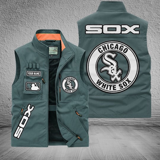 LIMITED EDITION - NEW CUSTOMIZED MLB26 CWS CHICAGO WHITE SOX SLEEVELESS VEST