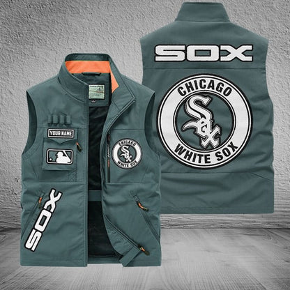 LIMITED EDITION - NEW CUSTOMIZED MLB26 CWS CHICAGO WHITE SOX SLEEVELESS VEST