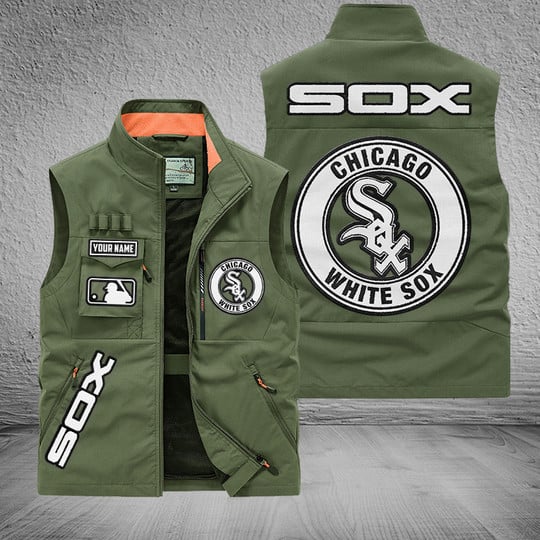 LIMITED EDITION - NEW CUSTOMIZED MLB26 CWS CHICAGO WHITE SOX SLEEVELESS VEST