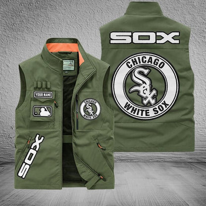 LIMITED EDITION - NEW CUSTOMIZED MLB26 CWS CHICAGO WHITE SOX SLEEVELESS VEST