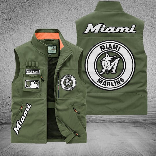 LIMITED EDITION - NEW CUSTOMIZED MLB20 MMS MIAMI MARLINS SLEEVELESS VEST