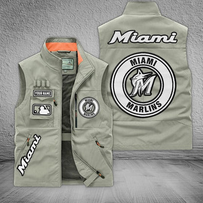 LIMITED EDITION - NEW CUSTOMIZED MLB20 MMS MIAMI MARLINS SLEEVELESS VEST