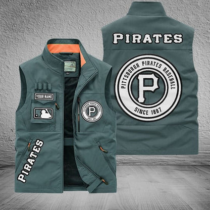 LIMITED EDITION - NEW CUSTOMIZED MLB29 PHP PITTSBURGH PIRATES SLEEVELESS VEST
