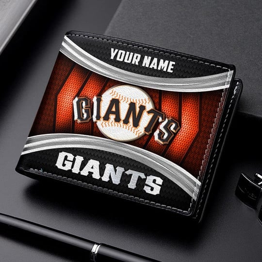 LIMITED EDITION - NEW CUSTOMIZED MLB06 SFG SAN FRANCISCO GIANTS LEATHER WALLET
