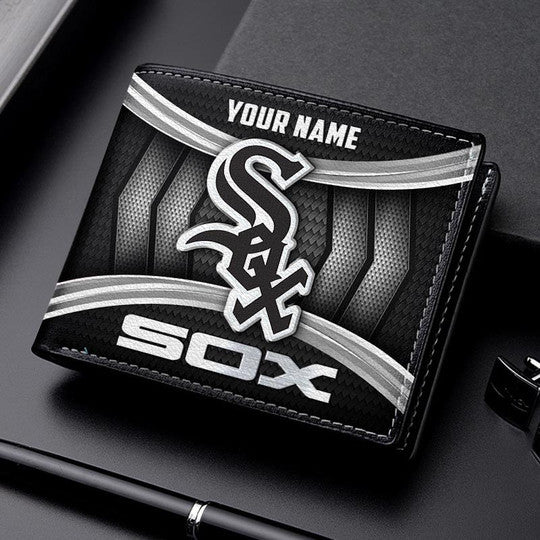 LIMITED EDITION - NEW CUSTOMIZED MLB26 CWS CHICAGO WHITE SOX LEATHER WALLET