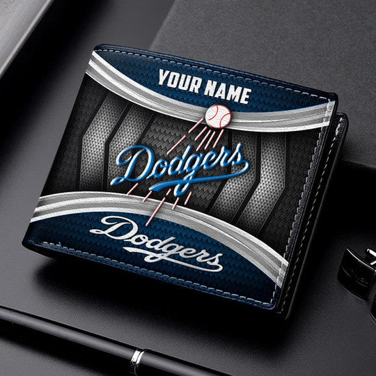 LIMITED EDITION - NEW CUSTOMIZED MLB02 LAD LOS ANGELES DODGERS LEATHER WALLET