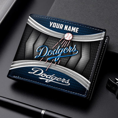 LIMITED EDITION - NEW CUSTOMIZED MLB02 LAD LOS ANGELES DODGERS LEATHER WALLET