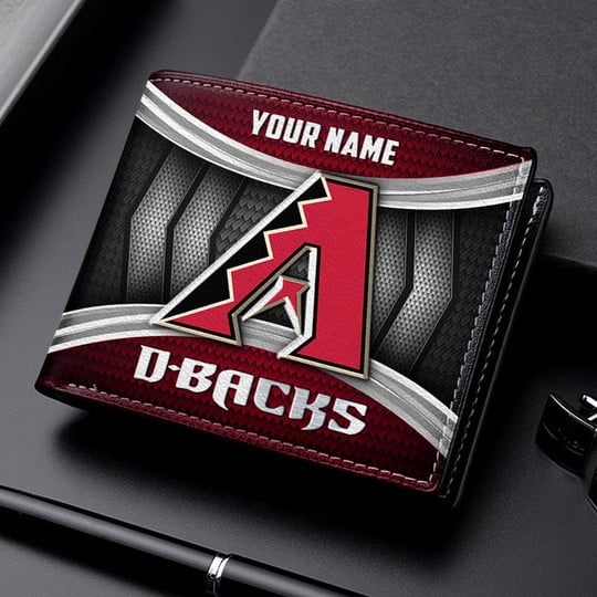 LIMITED EDITION - NEW CUSTOMIZED MLB07 ADS ARIZONA DIAMONDBACKS LEATHER WALLET