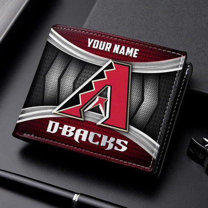 LIMITED EDITION - NEW CUSTOMIZED MLB07 ADS ARIZONA DIAMONDBACKS LEATHER WALLET