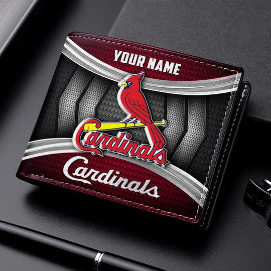 LIMITED EDITION - NEW CUSTOMIZED MLB24 SLC ST. LOUIS CARDINALS LEATHER WALLET