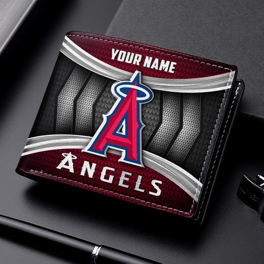 LIMITED EDITION - NEW CUSTOMIZED MLB27 LAA LOS ANGELES ANGELS LEATHER WALLET