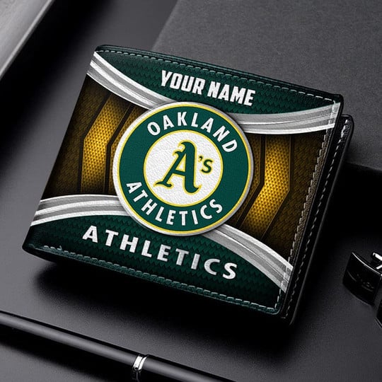 LIMITED EDITION - NEW CUSTOMIZED MLB23 OAS OAKLAND ATHLETICS LEATHER WALLET