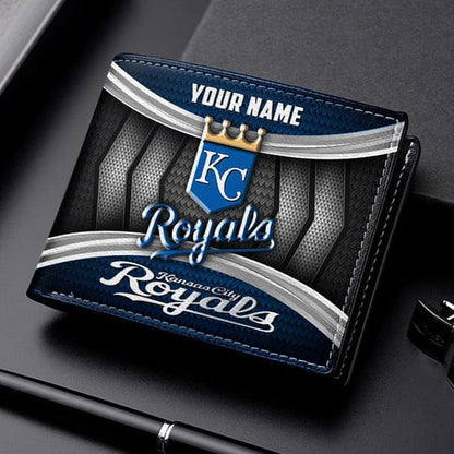 LIMITED EDITION - NEW CUSTOMIZED MLB19 KCR KANSAS CITY ROYALS LEATHER WALLET
