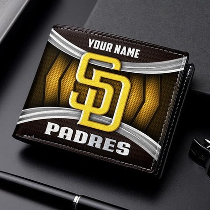 LIMITED EDITION - NEW CUSTOMIZED MLB18 SDP SAN DIEGO PADRES LEATHER WALLET
