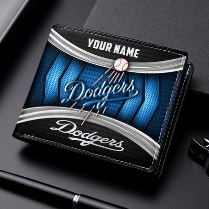 LIMITED EDITION - NEW CUSTOMIZED MLB02 LAD LOS ANGELES DODGERS LEATHER WALLET