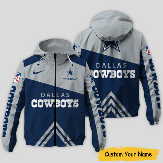 NEW PREMIUM DALLAS COWBOYS NFL WINDBREAKER JACKET
