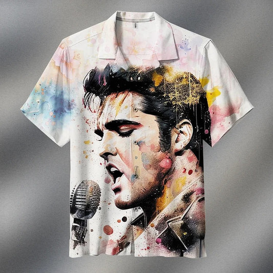 New Premium Elvis Presley  Unisex Hawaiian Shirt - EVPLCAO115