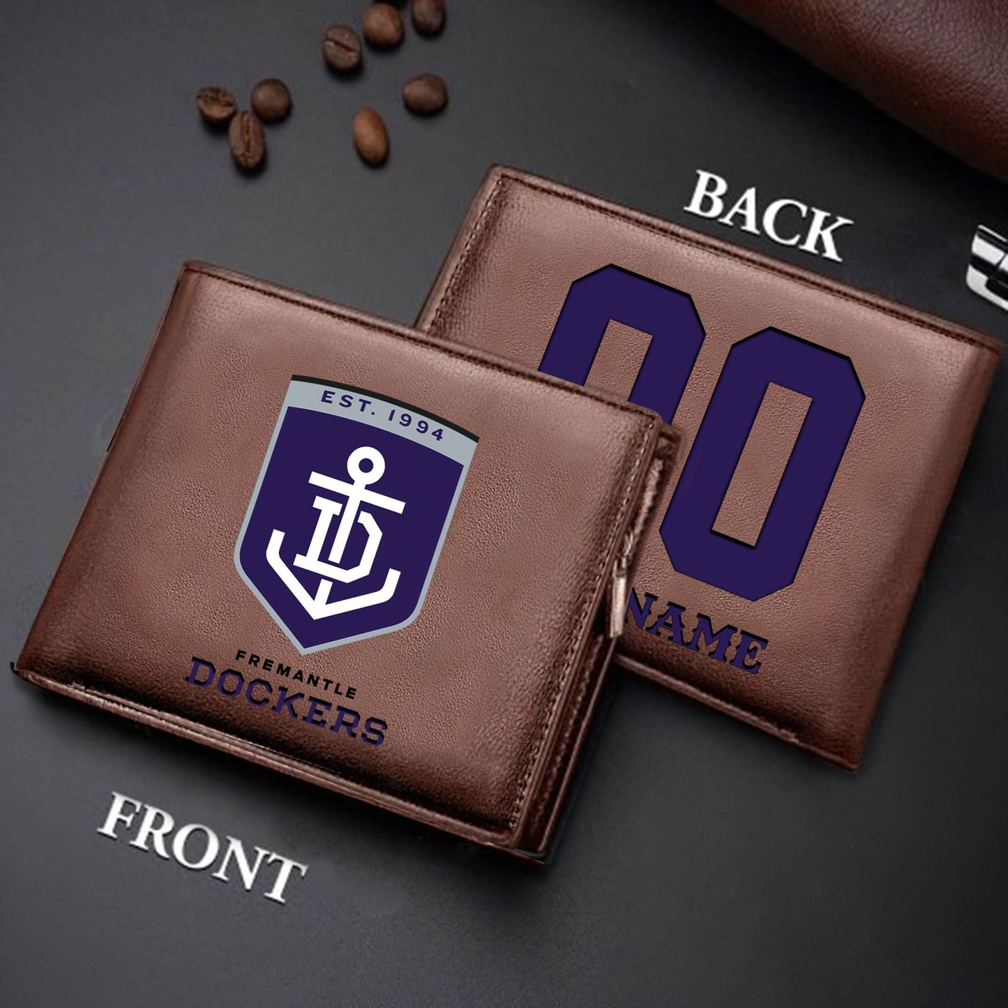 Limited Edition - New Customized Black & Brown Men Leather Wallet