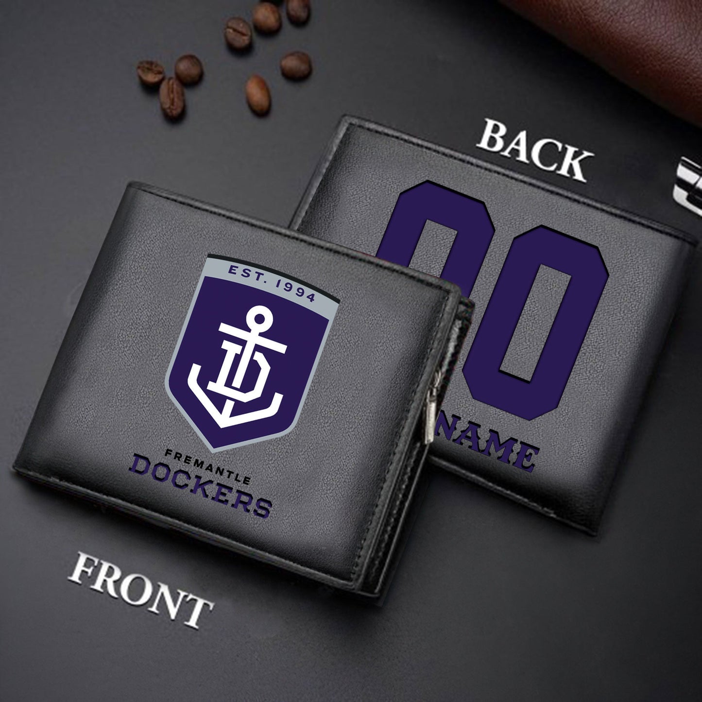 Limited Edition - New Customized Black & Brown Men Leather Wallet